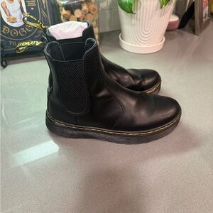 Doc Marten Black Leather Chelsea Boots